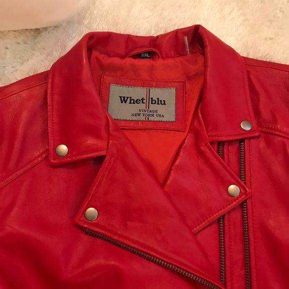 Whet Blu Brand NEW NEVER worn Authentic Leather Jacket XXL - Picture 3 of 7